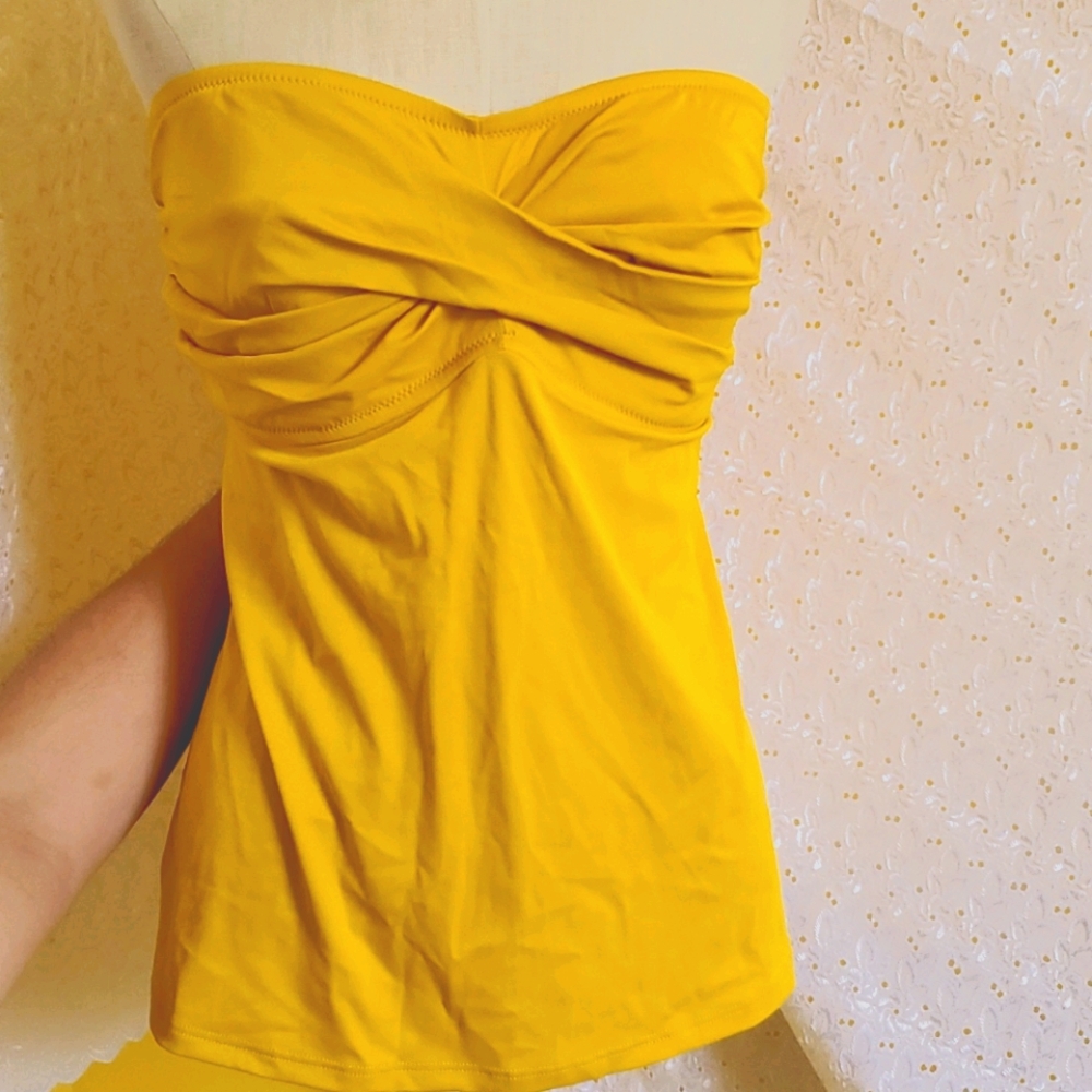 J. Crew Yellow Sleeveless Top - Picture 1 of 5